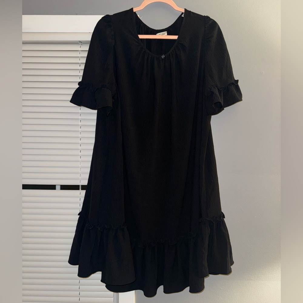 Max Studio Black Ruffle Dress